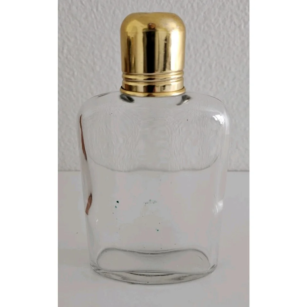 Vintage Flask With Leather Case Retro Classy Whiskey Brandy Topgrain Cowhide